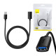 Baseus USB 3.0 hímivarú és nőivarú hosszabbító, AirJoy sorozat, 1m (fekete)