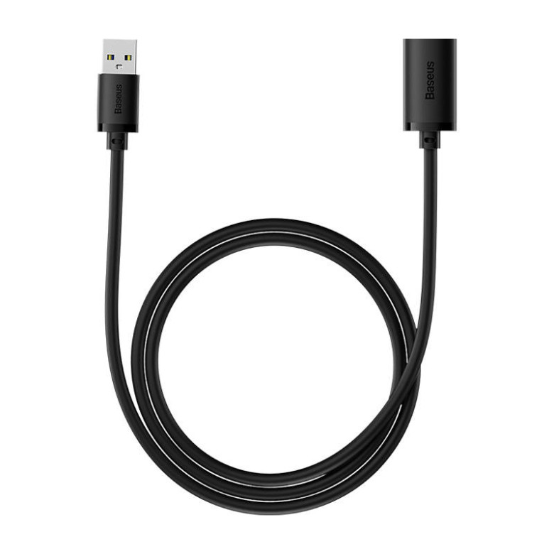 Baseus USB 3.0 hímivarú és nőivarú hosszabbító, AirJoy sorozat, 1m (fekete) Baseus USB 3.0 hímivarú és nőivarú hosszabbító, AirJoy sorozat, 1m (fekete)