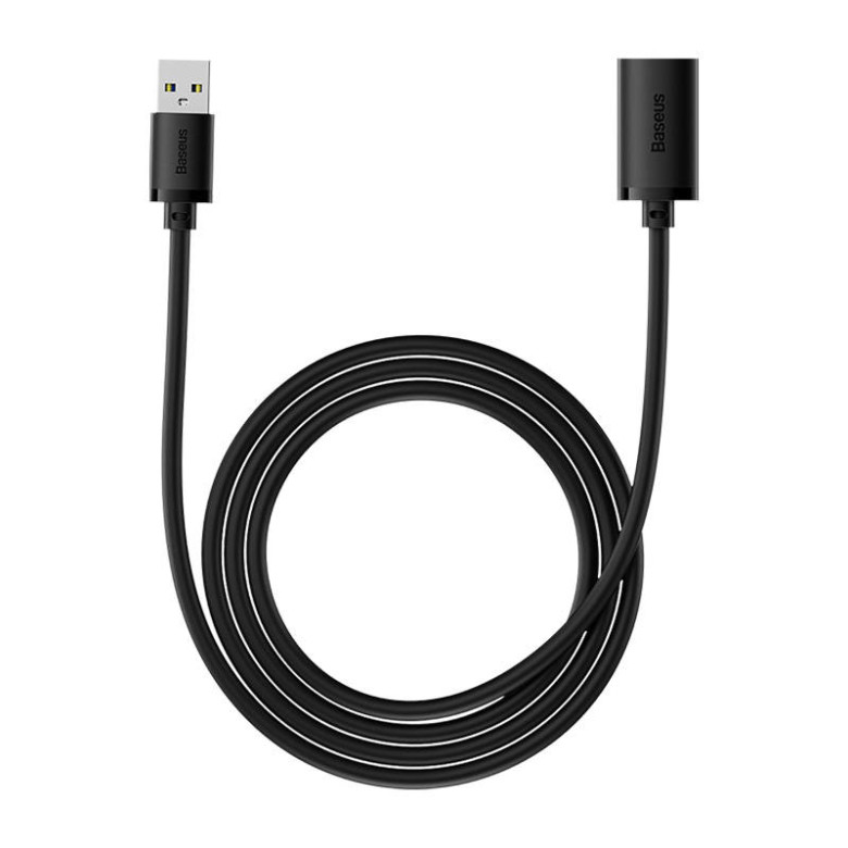Baseus USB 3.0 hímivarú és nőivarú hosszabbító, AirJoy sorozat, 1,5m (fekete) Baseus USB 3.0 hímivarú és nőivarú hosszabbító, AirJoy sorozat, 1,5m (fekete)