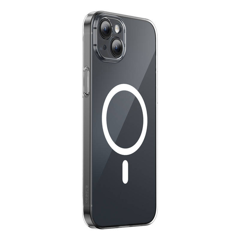 Baseus Crystal Mágneses telefontok iPhone 13 telefonhoz (Átlátszó), Edzett üveg képernyővédő fóliával és Tisztítókészlettel Baseus Crystal Mágneses telefontok iPhone 13 telefonhoz (Átlátszó), Edzett üveg képernyővédő fóliával és Tisztítókészlettel
