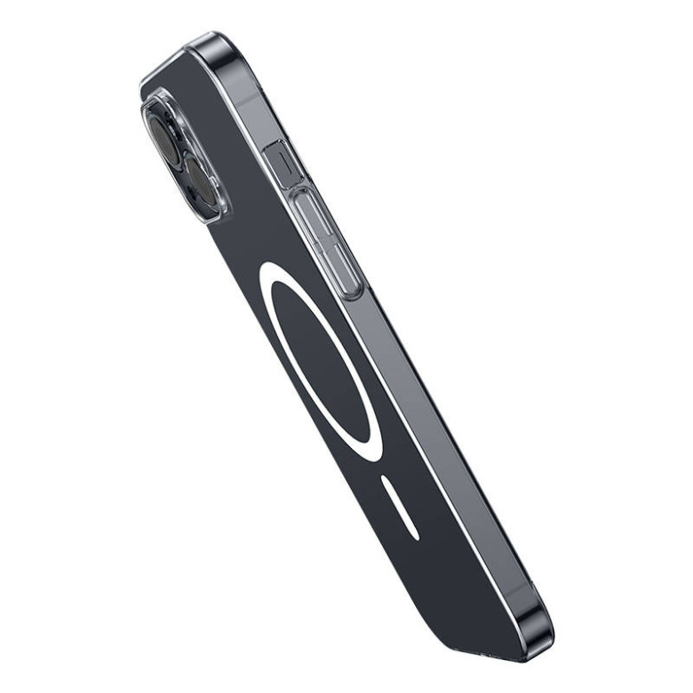 Baseus Crystal Mágneses telefontok iPhone 13 telefonhoz (Átlátszó), Edzett üveg képernyővédő fóliával és Tisztítókészlettel Baseus Crystal Mágneses telefontok iPhone 13 telefonhoz (Átlátszó), Edzett üveg képernyővédő fóliával és Tisztítókészlettel