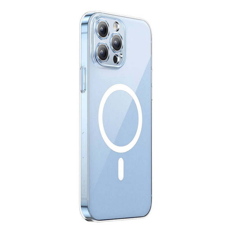 Baseus Magnetic Crystal Clear telefontok iPhone 13 Pro készülékhez (átlátszó), teljesen edzett üvegből készült képernyővédővel és tisztító készlettel Baseus Magnetic Crystal Clear telefontok iPhone 13 Pro készülékhez (átlátszó), teljesen edzett üvegből készült képernyővédővel és tisztító készlettel