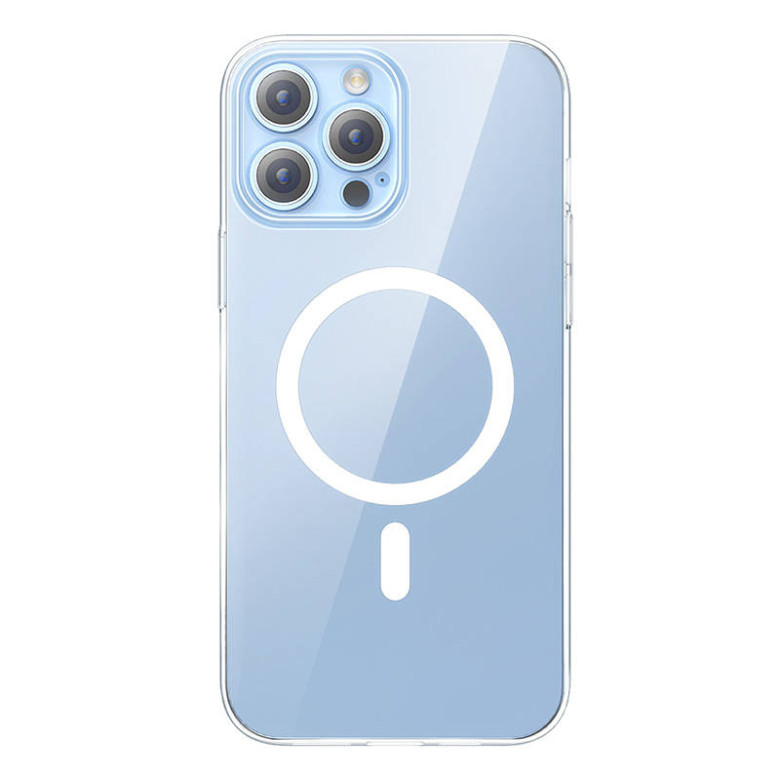 Baseus Magnetic Crystal Clear telefontok iPhone 13 Pro készülékhez (átlátszó), teljesen edzett üvegből készült képernyővédővel és tisztító készlettel Baseus Magnetic Crystal Clear telefontok iPhone 13 Pro készülékhez (átlátszó), teljesen edzett üvegből készült képernyővédővel és tisztító készlettel