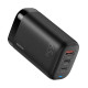 Remax hálózati töltő, RP-U55, 2x USB-C, USB, EU 65W (fekete)
