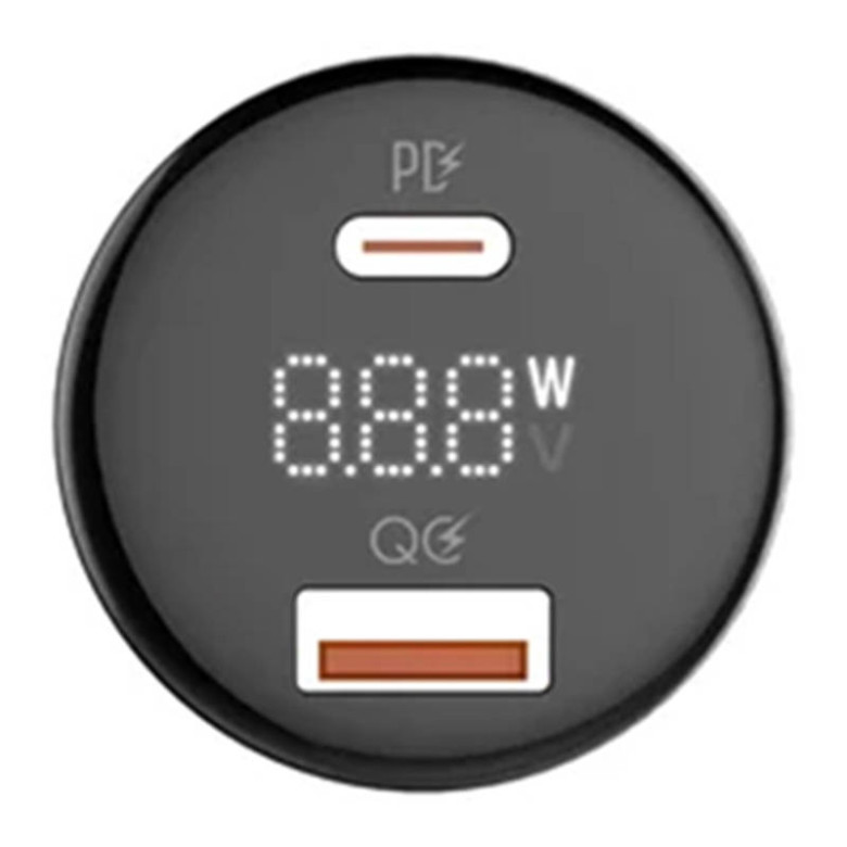 LDNIO C101 autós töltő, USB + USB-C, 100W + USB-C Lightning kábel (fekete) LDNIO C101 autós töltő, USB + USB-C, 100W + USB-C Lightning kábel (fekete)