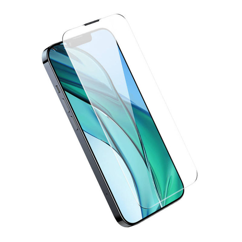 Baseus Corning edzett üveg iPhone 13/13Pro/14 készülékhez porszűrővel Baseus Corning edzett üveg iPhone 13/13Pro/14 készülékhez porszűrővel