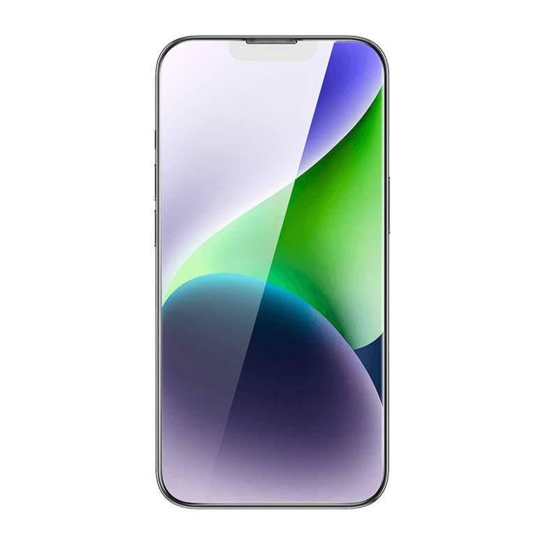 Baseus Corning edzett üveg iPhone 13 Pro Max/14 Plus készülékhez porszűrővel Baseus Corning edzett üveg iPhone 13 Pro Max/14 Plus készülékhez porszűrővel