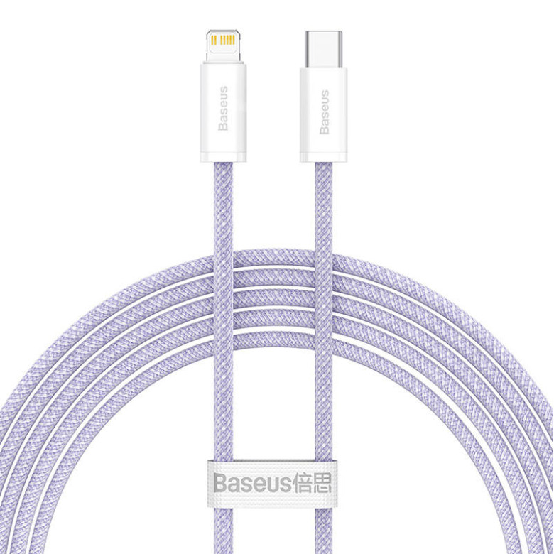 Baseus Dynamic 2 Series USB-C-Lightning kábel 20W, 2m (Lila) Baseus Dynamic 2 Series USB-C-Lightning kábel 20W, 2m (Lila)