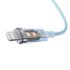 Baseus USB-C Lightning Explorer Series 1m-es gyors töltőkábel, 20W (kék)