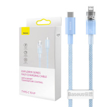 Baseus USB-C Lightning Explorer Series 1m-es gyors töltőkábel, 20W (kék)