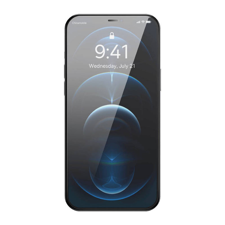 Baseus 0,4 mm-es Corning HD edzett üveg iPhone 12 Pro Max készülékhez + tisztító készlet Baseus 0,4 mm-es Corning HD edzett üveg iPhone 12 Pro Max készülékhez + tisztító készlet