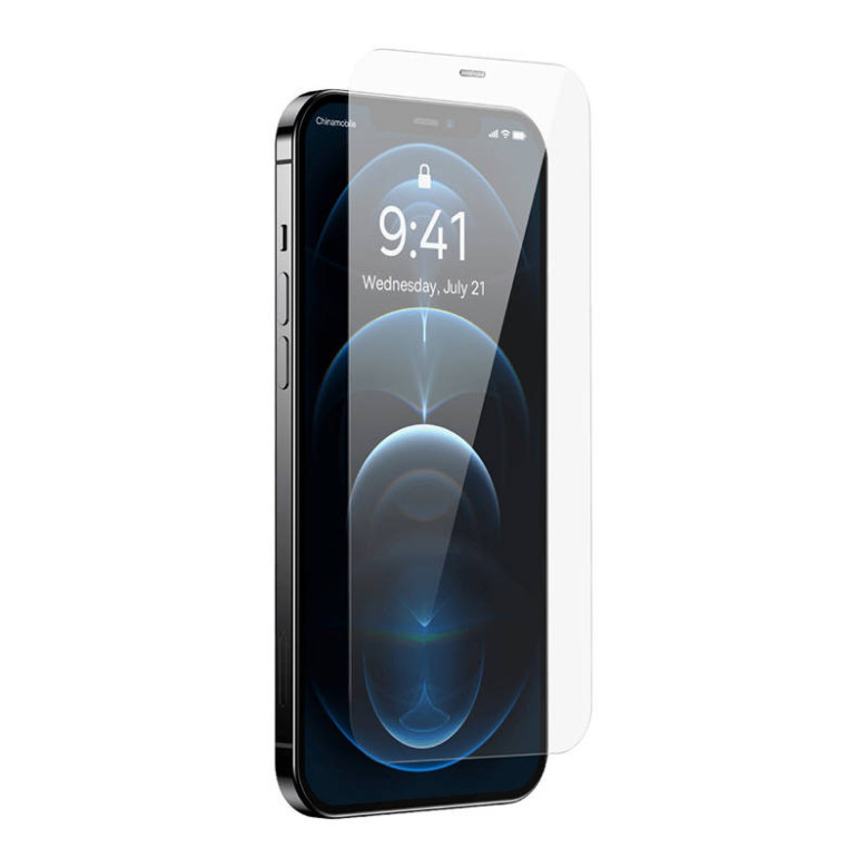 Baseus 0,4 mm-es Corning HD edzett üveg iPhone 12 Pro Max készülékhez + tisztító készlet Baseus 0,4 mm-es Corning HD edzett üveg iPhone 12 Pro Max készülékhez + tisztító készlet