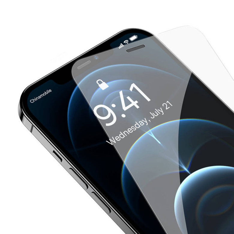 Baseus 0,4 mm-es Corning HD edzett üveg iPhone 12 Pro Max készülékhez + tisztító készlet Baseus 0,4 mm-es Corning HD edzett üveg iPhone 12 Pro Max készülékhez + tisztító készlet