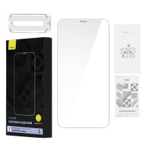 Baseus 0,4 mm-es Corning HD edzett üveg iPhone 12 Pro Max készülékhez + tisztító készlet