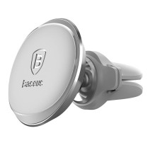 Baseus mágneses autós tartó a hűtőrácshoz (ezüst).