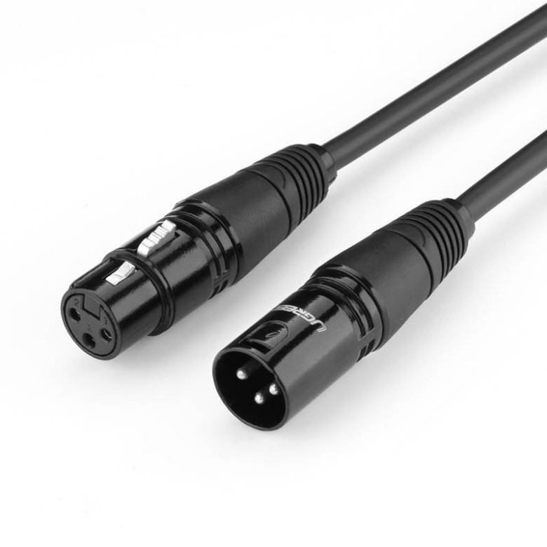 UGREEN AV130 XLR anya-duga XLR kábel - 3 m (fekete) UGREEN AV130 XLR anya-duga XLR kábel - 3 m (fekete)