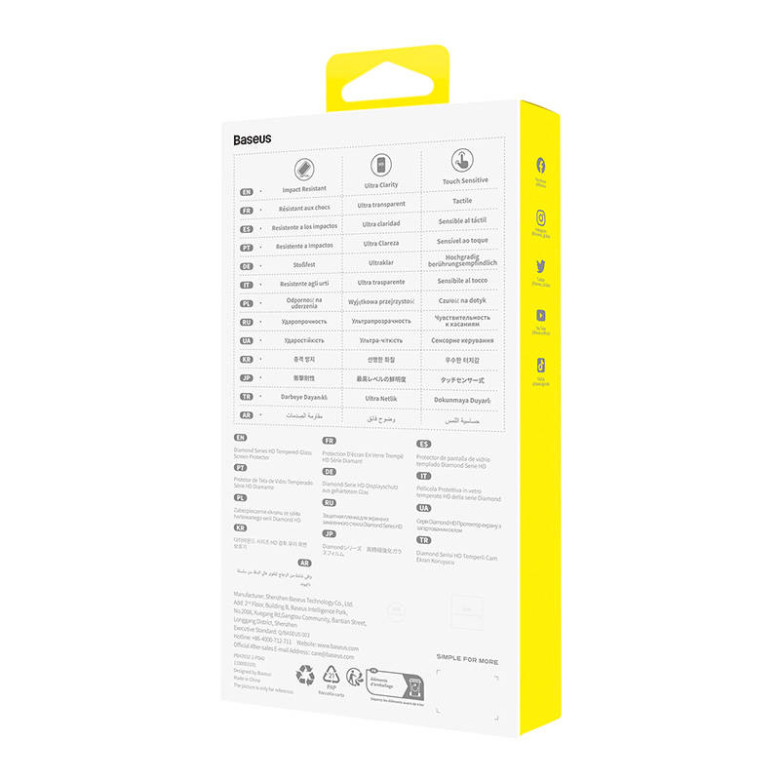 Edzett üveg képernyővédő Baseus OS Diamond Series HD Iphone 14 Pro Max-hez (átlátszó) Edzett üveg képernyővédő Baseus OS Diamond Series HD Iphone 14 Pro Max-hez (átlátszó)