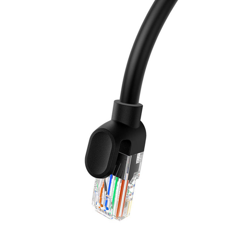 Baseus Ethernet CAT5 hálózati kábel, 0,5m (fekete) Baseus Ethernet CAT5 hálózati kábel, 0,5m (fekete)