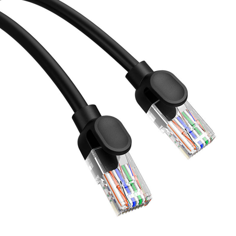 Baseus Ethernet CAT5 hálózati kábel, 1m (fekete) Baseus Ethernet CAT5 hálózati kábel, 1m (fekete)