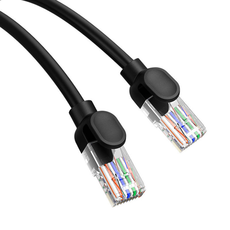 Baseus Ethernet CAT5 hálózati kábel, 1,5m (fekete) Baseus Ethernet CAT5 hálózati kábel, 1,5m (fekete)