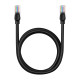 Baseus Ethernet CAT5 hálózati kábel, 1,5m (fekete)