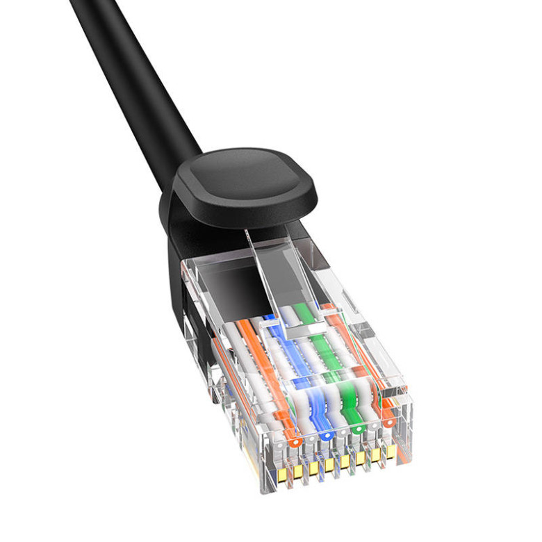 Baseus Ethernet CAT5 hálózati kábel, 1,5m (fekete) Baseus Ethernet CAT5 hálózati kábel, 1,5m (fekete)