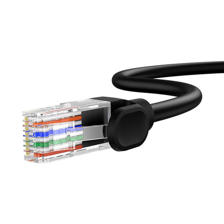 Baseus Ethernet CAT5 hálózati kábel, 1,5m (fekete) Baseus Ethernet CAT5 hálózati kábel, 1,5m (fekete)