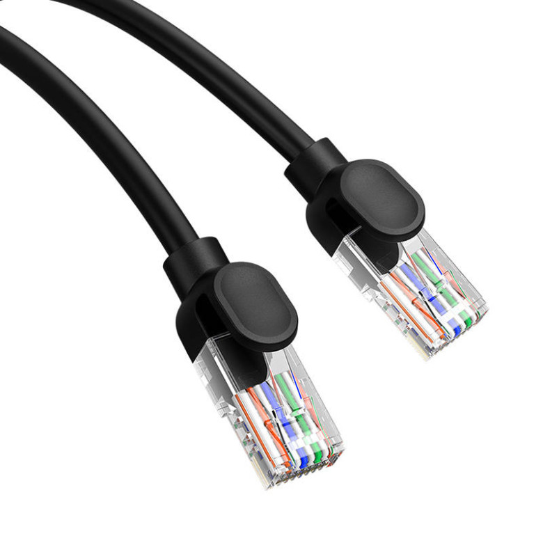 Baseus Ethernet CAT5 hálózati kábel, 2m (fekete) Baseus Ethernet CAT5 hálózati kábel, 2m (fekete)