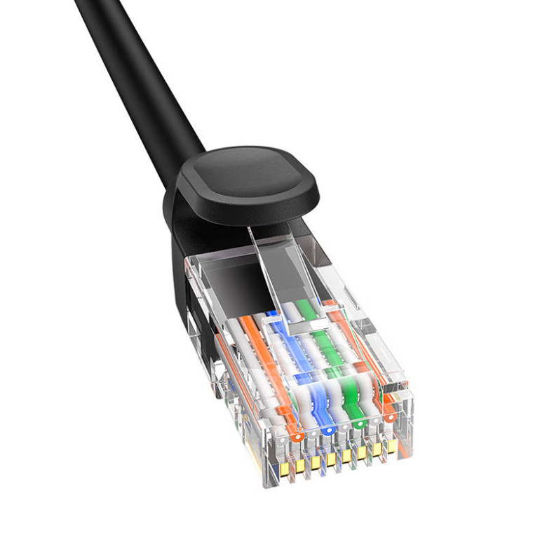 Baseus Ethernet CAT5 hálózati kábel, 2m (fekete) Baseus Ethernet CAT5 hálózati kábel, 2m (fekete)