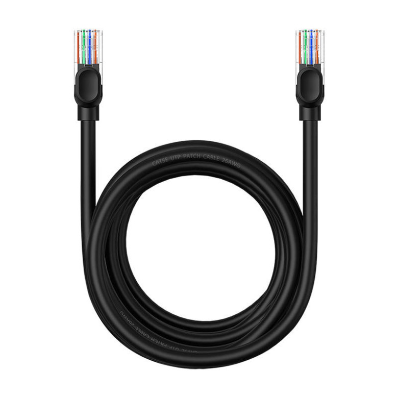 Baseus Ethernet CAT5 hálózati kábel, 5m (fekete) Baseus Ethernet CAT5 hálózati kábel, 5m (fekete)