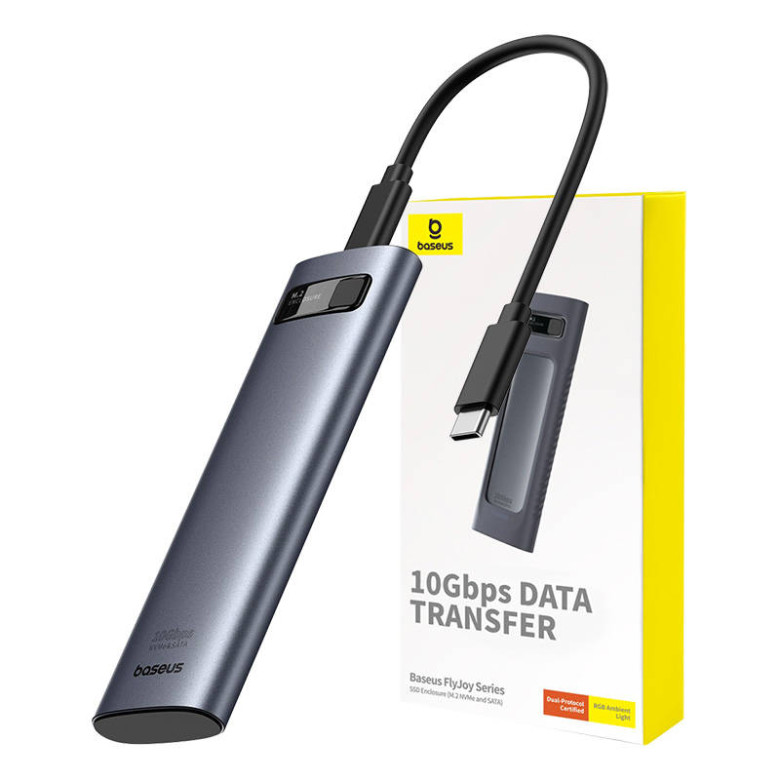 Baseus FlyJoy SSD meghajtó tok (szürke).