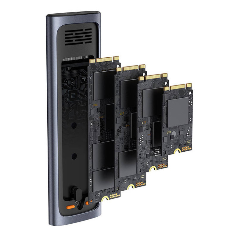 Baseus FlyJoy SSD meghajtó tok (szürke). Baseus FlyJoy SSD meghajtó tok (szürke).