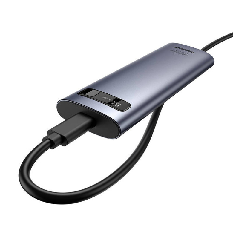 Baseus FlyJoy SSD meghajtó tok (szürke). Baseus FlyJoy SSD meghajtó tok (szürke).