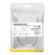 Baseus Cat 7 UTP Ethernet RJ45 kábel lapos 0,5m fekete