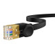 Baseus Cat 7 UTP Ethernet RJ45 kábel lapos 2 m fekete Baseus Cat 7 UTP Ethernet RJ45 kábel lapos 2 m fekete