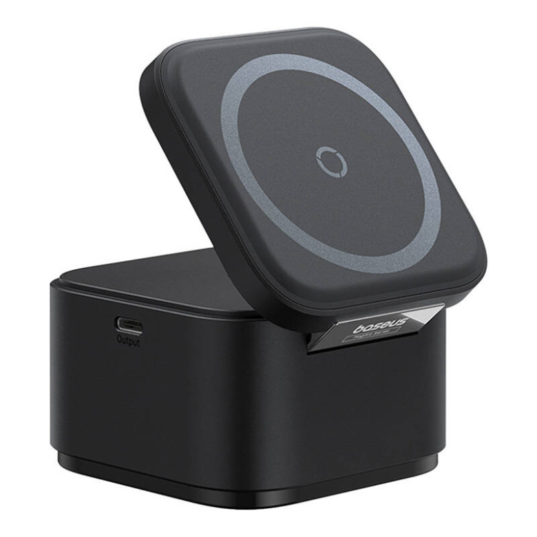 2 az 1-ben mágneses vezeték nélküli töltő Baseus MagPro 25W (fekete) 2 az 1-ben mágneses vezeték nélküli töltő Baseus MagPro 25W (fekete)