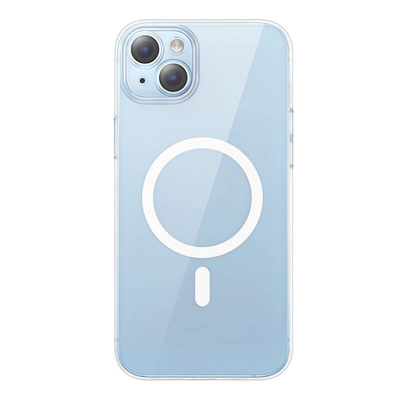 Baseus Crystal Series mágneses tok iPhone 14 Plus készülékhez + edzett üveg