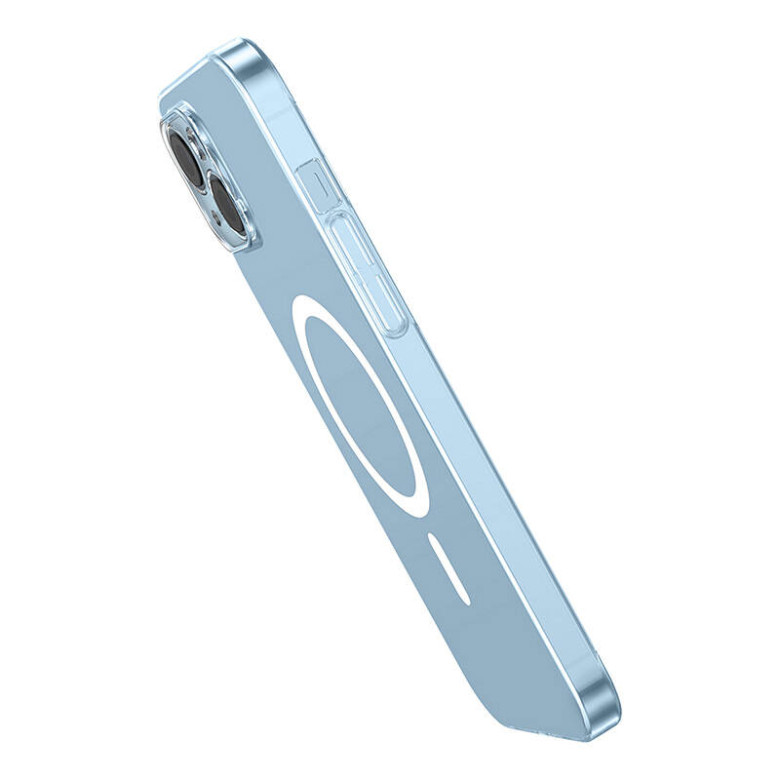 Baseus Crystal Series mágneses tok iPhone 14 Plus készülékhez + edzett üveg Baseus Crystal Series mágneses tok iPhone 14 Plus készülékhez + edzett üveg