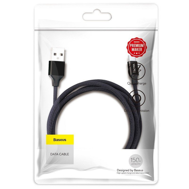 Baseus Yiven USB - Micro-USB kábel, 1,5 m, 2A (fekete) Baseus Yiven USB - Micro-USB kábel, 1,5 m, 2A (fekete)