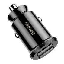 Baseus Grain 2x USB 5V 3.1A autós töltő (fekete)