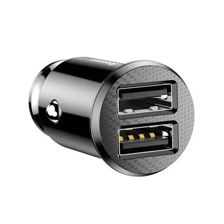 Baseus Grain 2x USB 5V 3.1A autós töltő (fekete)