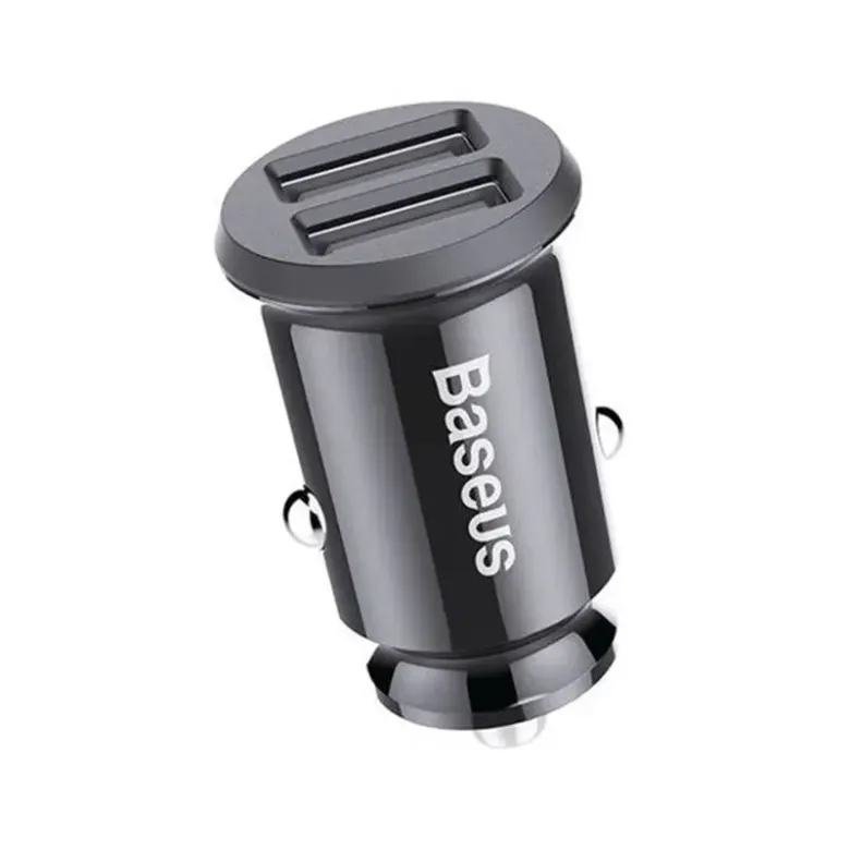 Baseus Grain 2x USB 5V 3.1A autós töltő (fekete)