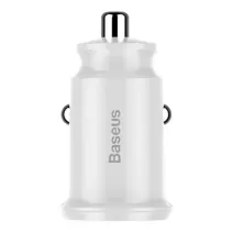 Baseus Grain autós töltő 2x USB 5V 3.1A (fehér)