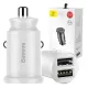 Baseus Grain autós töltő 2x USB 5V 3.1A (fehér)