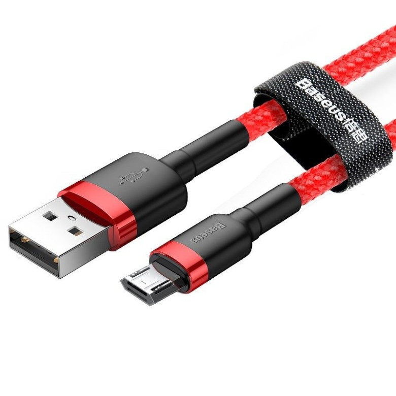 Baseus Cafule USB-Micro-USB kábel, 1.5A, 2 m (piros) Baseus Cafule USB-Micro-USB kábel, 1.5A, 2 m (piros)