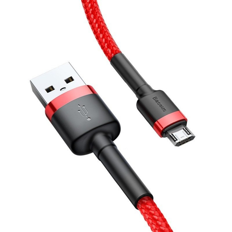 Baseus Cafule USB-Micro-USB kábel, 1.5A, 2 m (piros) Baseus Cafule USB-Micro-USB kábel, 1.5A, 2 m (piros)