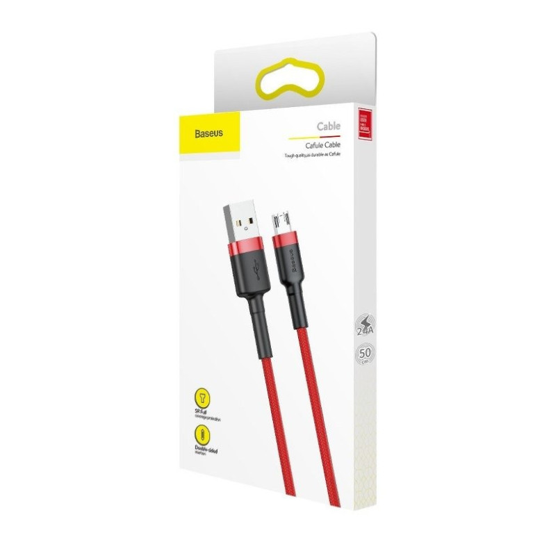 Baseus Cafule USB-Micro-USB kábel, 1.5A, 2 m (piros) Baseus Cafule USB-Micro-USB kábel, 1.5A, 2 m (piros)