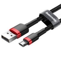Baseus Cafule USB-Micro-USB kábel, 1.5A, 2 m (piros-fekete) Baseus Cafule USB-Micro-USB kábel, 1.5A, 2 m (piros-fekete)