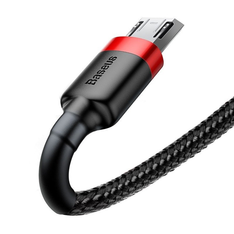 Baseus Cafule USB-Micro-USB kábel, 1.5A, 2 m (piros-fekete) Baseus Cafule USB-Micro-USB kábel, 1.5A, 2 m (piros-fekete)