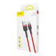 Baseus Cafule USB-USB-C kábel, 3A, 1m (piros)